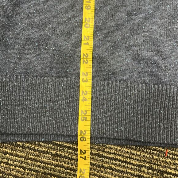 J CREW Men's Lambswool Crewneck Sweater Leather Faux Elbow Patches Size Large - Picture 5 of 8